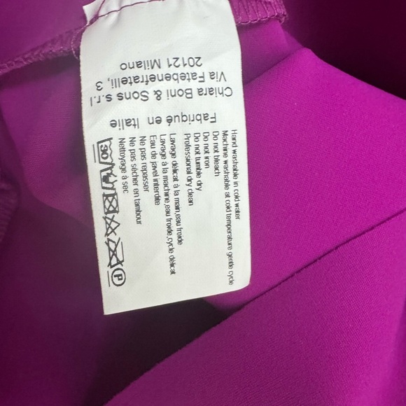 Chiara Boni Elegant Fitted Formal Ingalee Square-Neck Peplum Dress Size 38. H9 - Picture 13 of 16